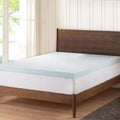 Topper in memory foam con gel da 2" bianco, non trapuntato, 1 posto