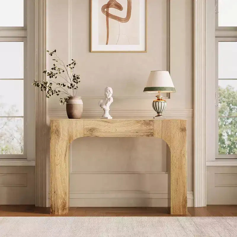 Tavolo consolle rustico Brown Farmhouse, rettangolare, per 1 persona