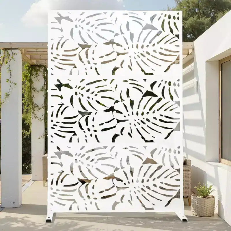 Divisorio per interni in acciaio zincato bianco, 1 pannello, 183 cm (A) x 120 cm (L)
