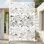 Divisorio per interni in acciaio zincato bianco, 1 pannello, 183 cm (A) x 120 cm (L)