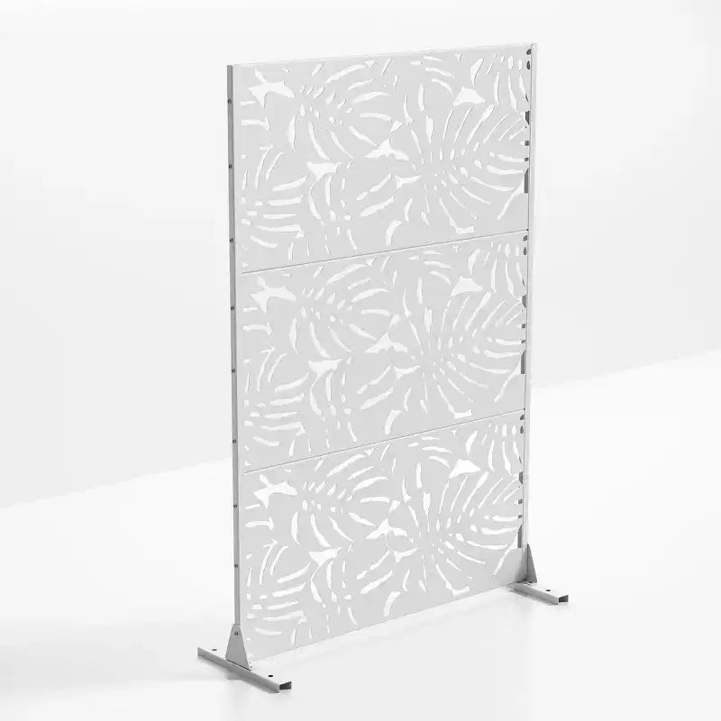 Divisorio per interni in acciaio zincato bianco, 1 pannello, 183 cm (A) x 120 cm (L)
