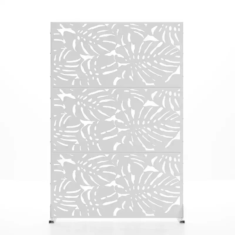Divisorio per interni in acciaio zincato bianco, 1 pannello, 183 cm (A) x 120 cm (L)
