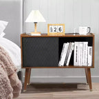 Acekool Bedside Table with Charging Station, Bedside Table with Storage Drawer and USB Ports, Side Table for Bedroom or Living Room