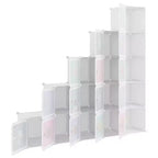 Mobiletto bianco con 15 cubi per bambini, 1 pezzo
