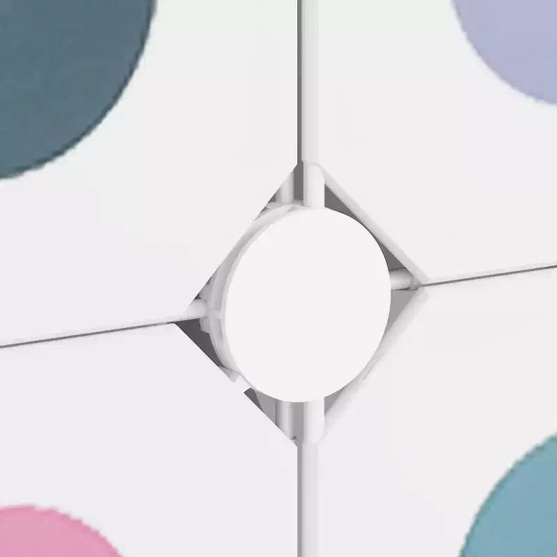 Mobiletto bianco con 15 cubi per bambini, 1 pezzo