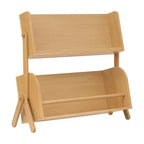 Miele / Noce Naturale / Bianco e Naturale Lavato Scaffale Contenitore per Bambini a 2 Ripiani