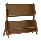 Miele / Noce Naturale / Bianco e Naturale Lavato Scaffale Contenitore per Bambini a 2 Ripiani