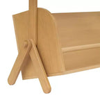 Miele / Noce Naturale / Bianco e Naturale Lavato Scaffale Contenitore per Bambini a 2 Ripiani