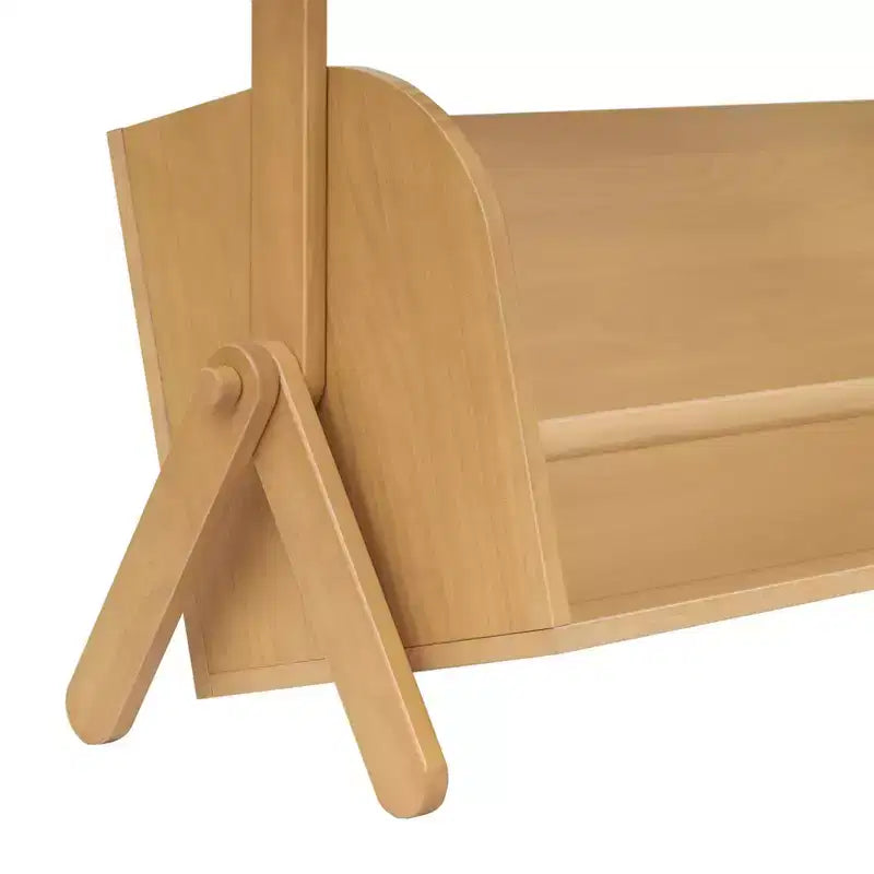 Miele / Noce Naturale / Bianco e Naturale Lavato Scaffale Contenitore per Bambini a 2 Ripiani