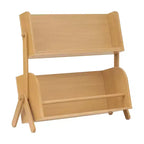 Miele / Noce Naturale / Bianco e Naturale Lavato Scaffale Contenitore per Bambini a 2 Ripiani