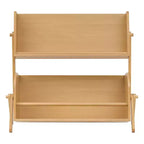 Miele / Noce Naturale / Bianco e Naturale Lavato Scaffale Contenitore per Bambini a 2 Ripiani