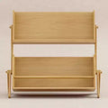 Miele / Noce Naturale / Bianco e Naturale Lavato Scaffale Contenitore per Bambini a 2 Ripiani