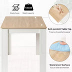 Tavolo da pranzo rettangolare beige e bianco, 2–4 posti a sedere