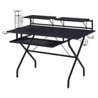 Dondolo da esterno in acciaio nero per 2 persone, 150 cm L x 114 cm A x 74 cm P