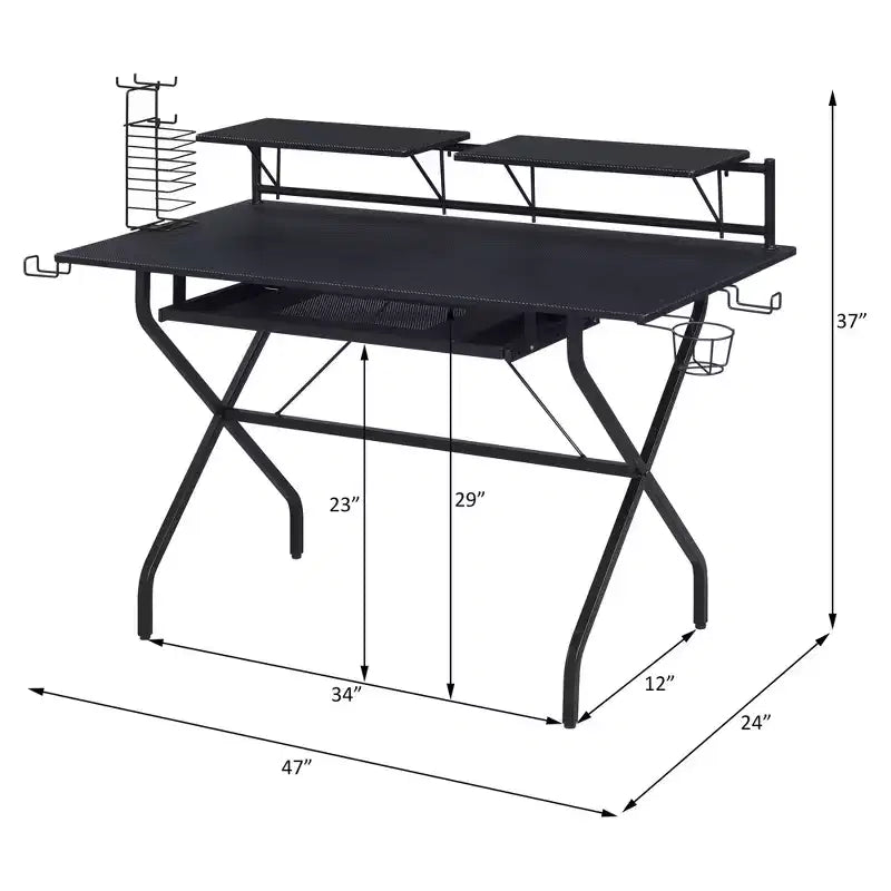 Dondolo da esterno in acciaio nero per 2 persone, 150 cm L x 114 cm A x 74 cm P