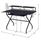 Dondolo da esterno in acciaio nero per 2 persone, 150 cm L x 114 cm A x 74 cm P