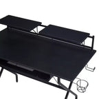 Dondolo da esterno in acciaio nero per 2 persone, 150 cm L x 114 cm A x 74 cm P