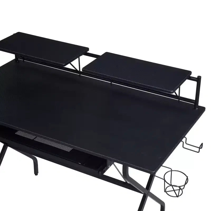 Dondolo da esterno in acciaio nero per 2 persone, 150 cm L x 114 cm A x 74 cm P