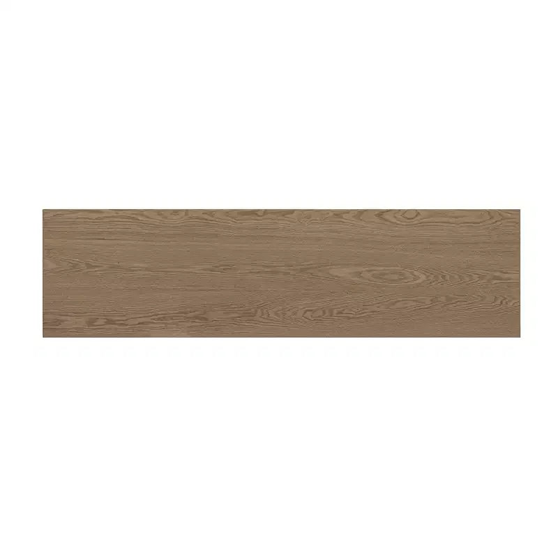 Consolle rettangolare nera/naturale con gambe tonde cave
