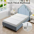 Materasso pieghevole in memory foam grigio, 15 cm, matrimoniale/queen/king, 1 persona
