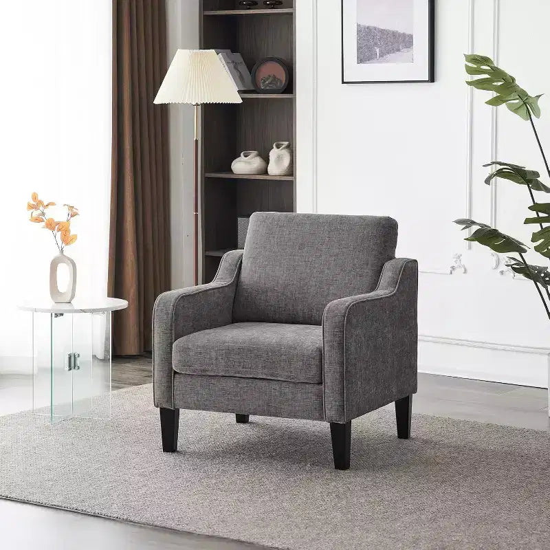 Poltrona d'accento rivestita in ciniglia, monoposto – Nero / Bianco crema / Verde scuro e altro