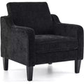 Poltrona d'accento rivestita in ciniglia, monoposto – Nero / Bianco crema / Verde scuro e altro