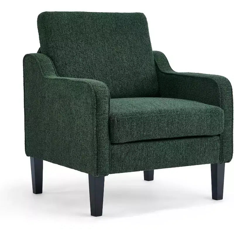 Poltrona d'accento rivestita in ciniglia, monoposto – Nero / Bianco crema / Verde scuro e altro